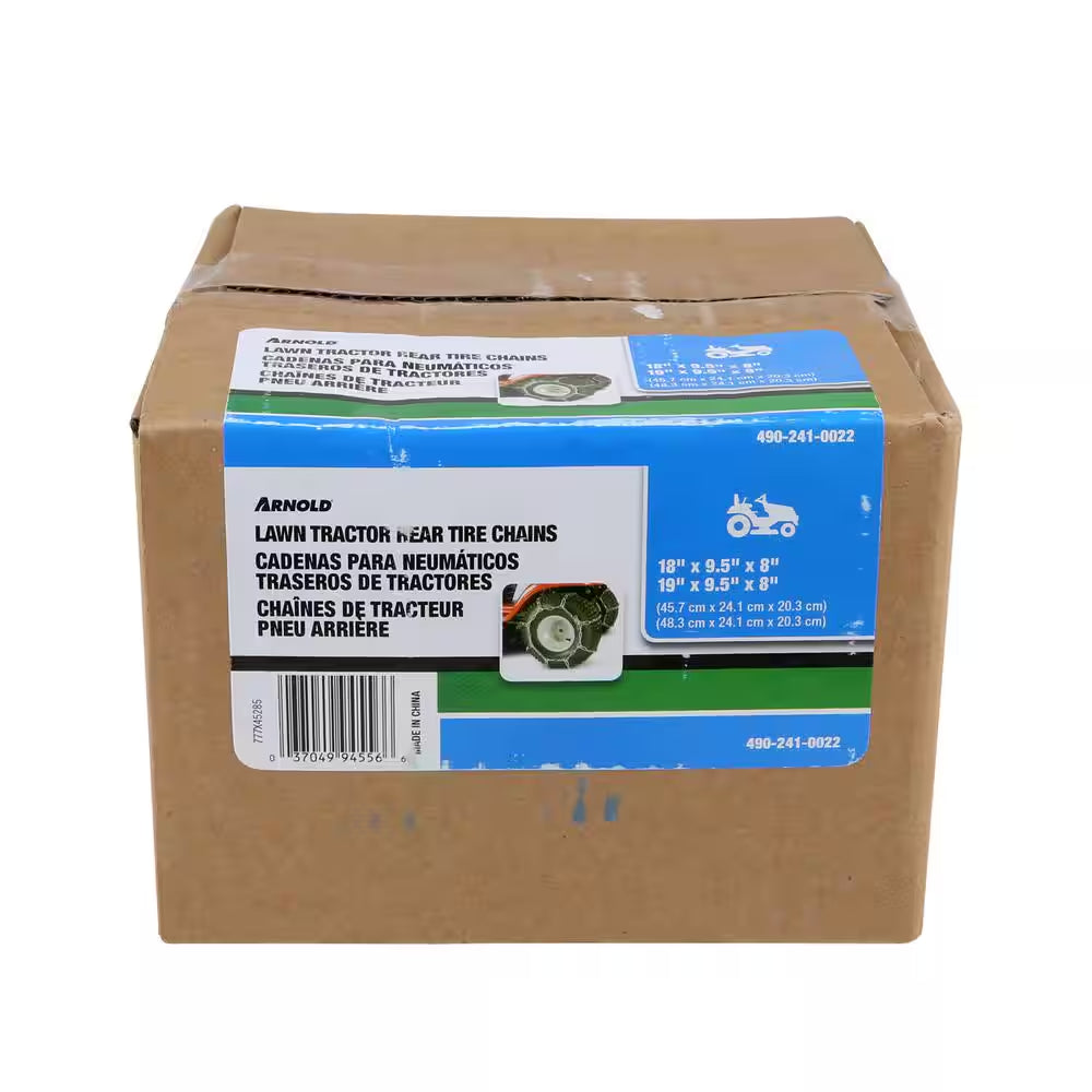 Tractor Tire Chains for 18 In. X 9.5 In. Wheels (Set of 2)