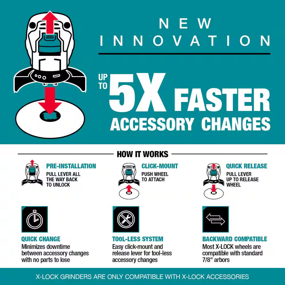 X-LOCK 4-1/2 In. Turbo Rim Diamond Blade for Masonry Cutting