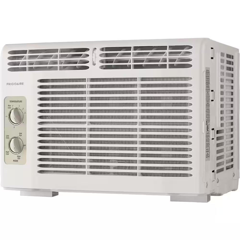 5,000 BTU Window Air Conditioner Cools 150 Sq. Ft. with Mechanical Controls in White 115V