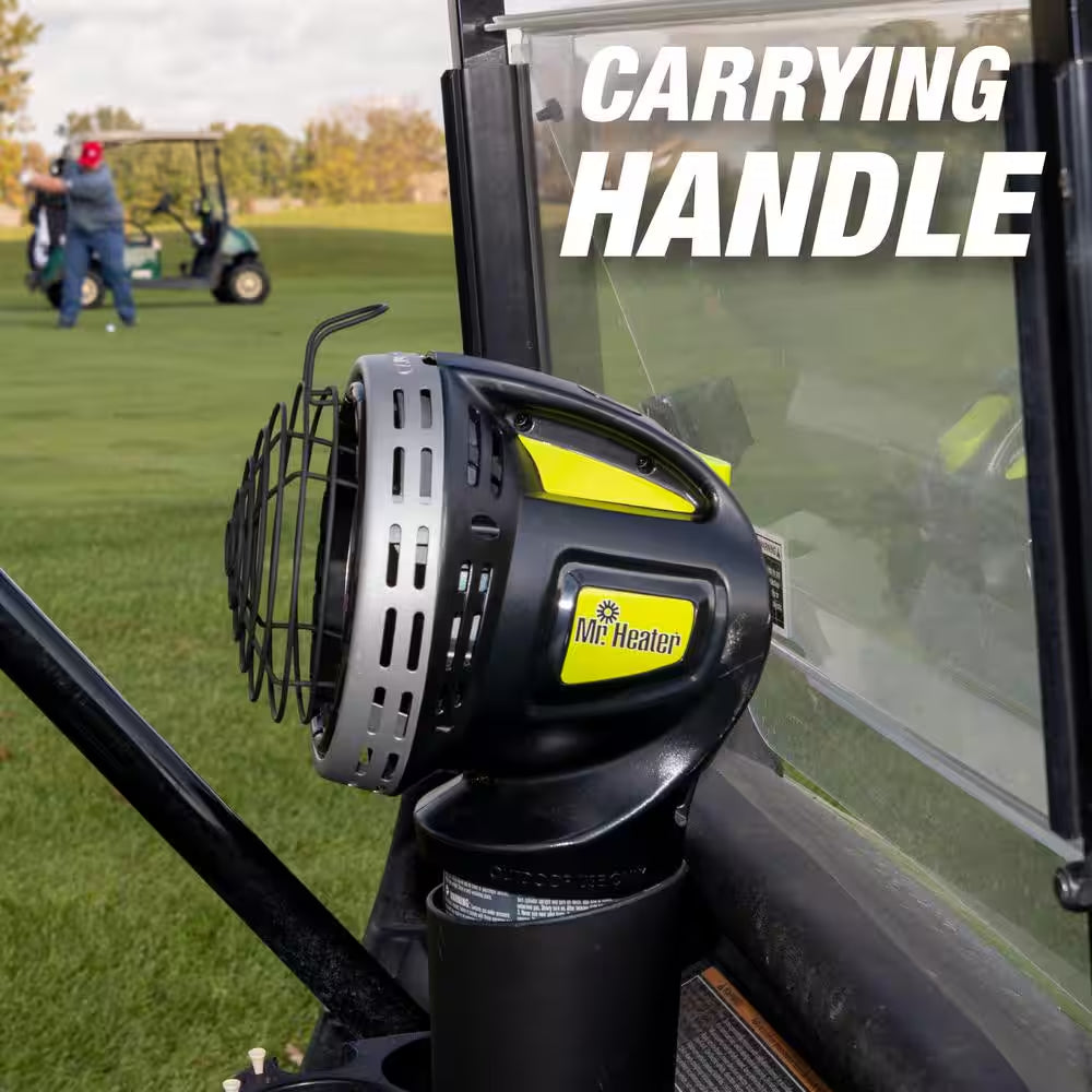 4,000 BTU Radiant Propane Outdoor Golf Cart Heater
