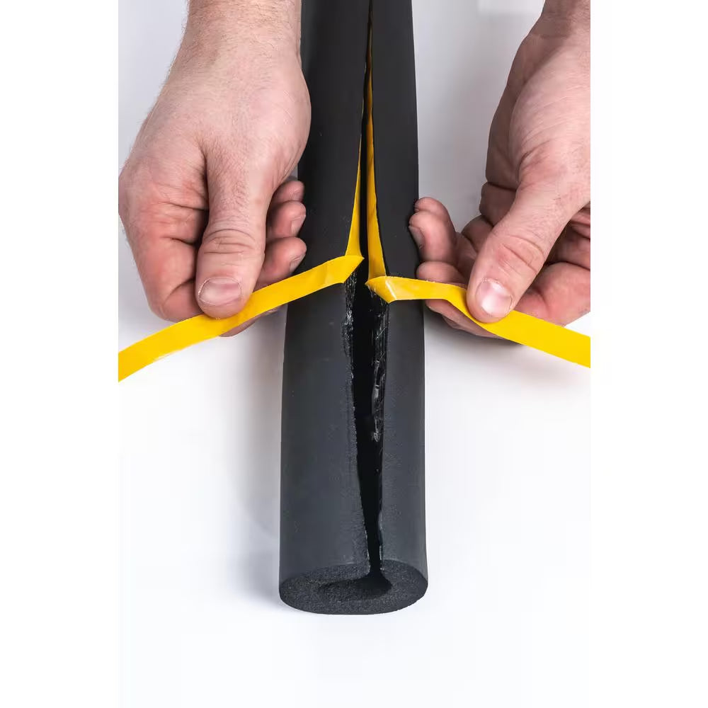 1/2 In. X 6 Ft. Rubber Self-Seal Pipe Wrap Insulation