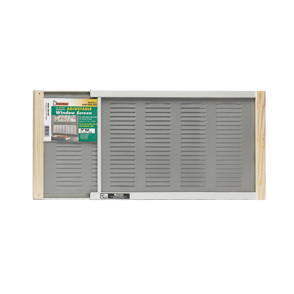 37 In. X 10 In. Grey Aluminum Adjustable Screen Ventilator