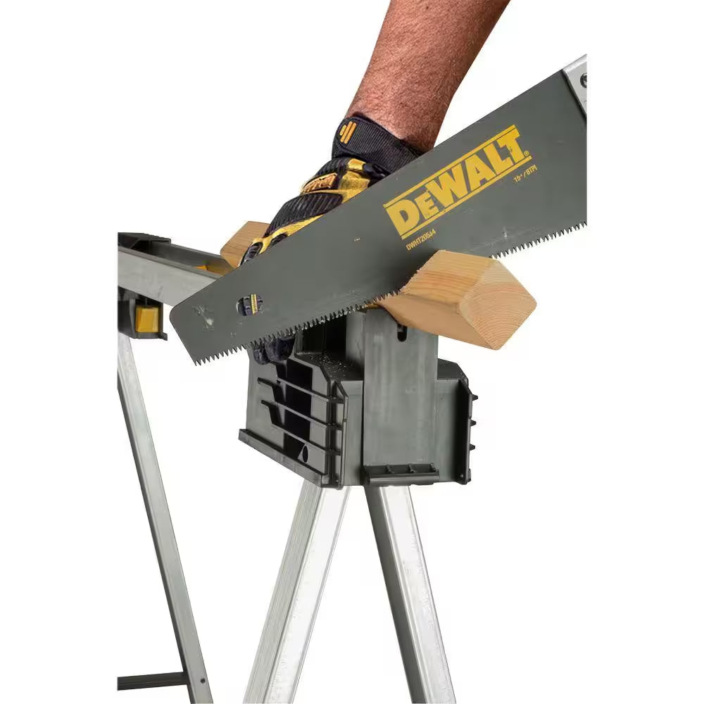 32 In. Metal Folding Sawhorse (2 Pack)