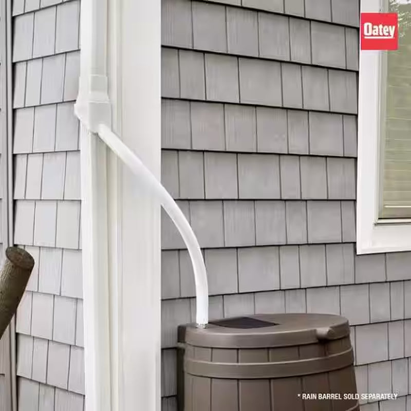 Mystic 2 In. X 3 In. White Rainwater Collection System