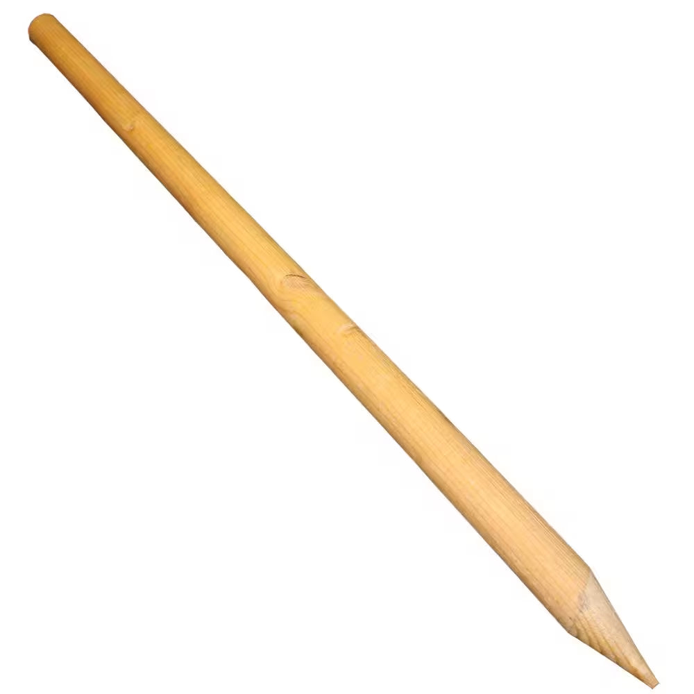 6 Ft. round Tree Stake Lodge-Pole (12-Pack)