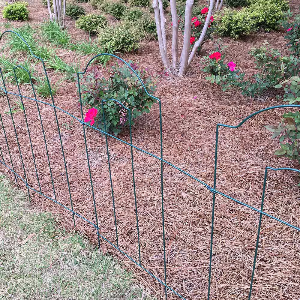 28 In. H X 10 Ft. L Cathedral Steel Wire Folding Garden Fence
