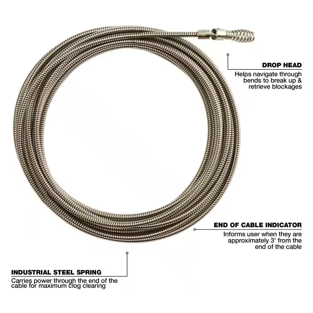 1/4 In. X 25 Ft. Drop Head Cable
