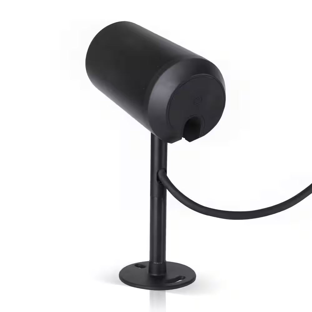 Low Voltage 1600 Lumens Black RGB Integrated LED Smart Wi-Fi Landscape Spotlight, Works W/ Alexa/Hey Google/Homekit/Siri