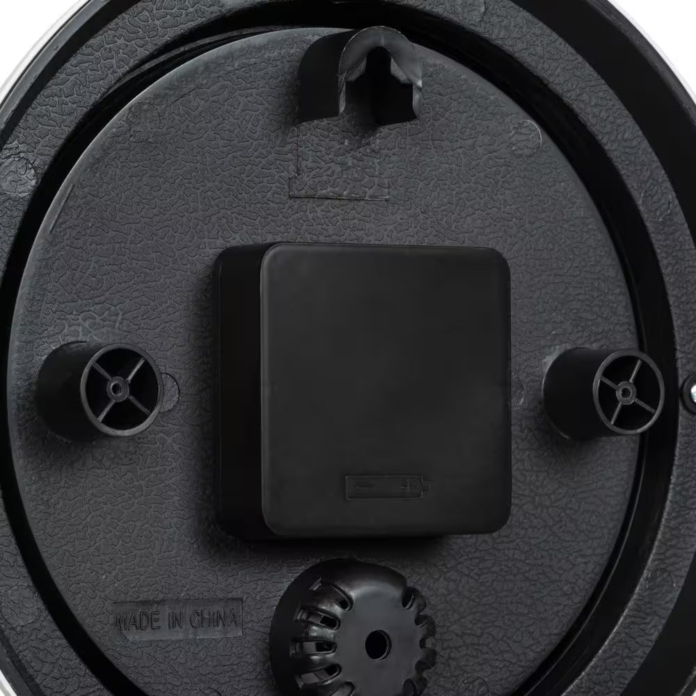 8 In. Sage Green Indoor/Outdoor Quartz Analog Wall Clock