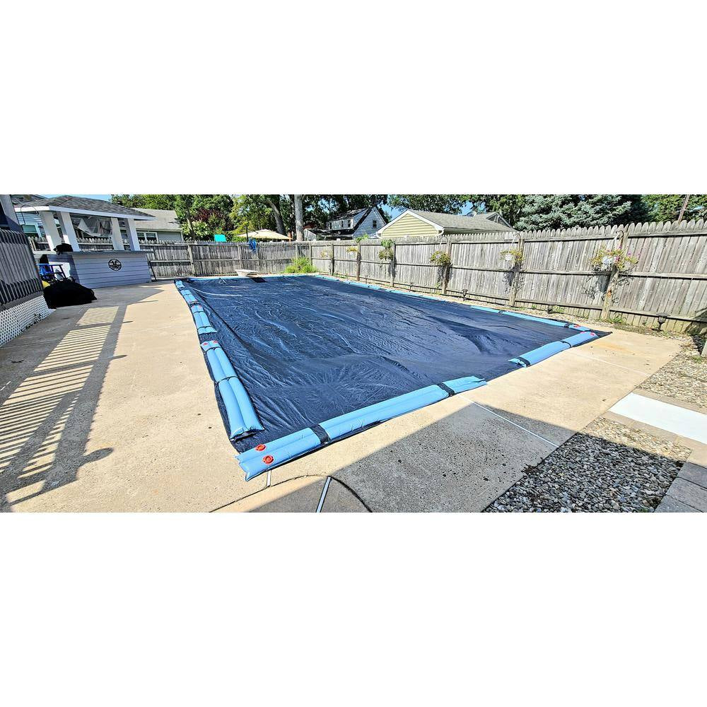 8 Year 18X36' Rectangular Blue in Ground Winter Pool Cover