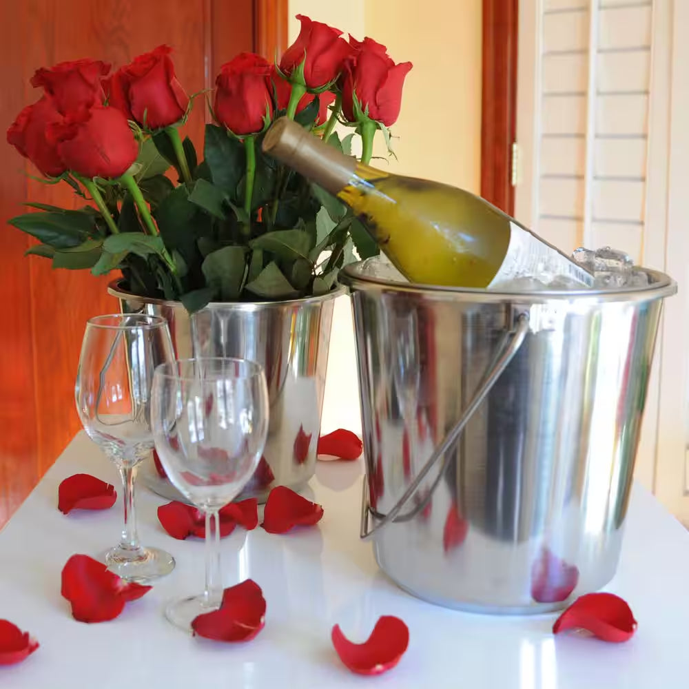 Medium Stainless Steel Bucket Set (3-Pack)