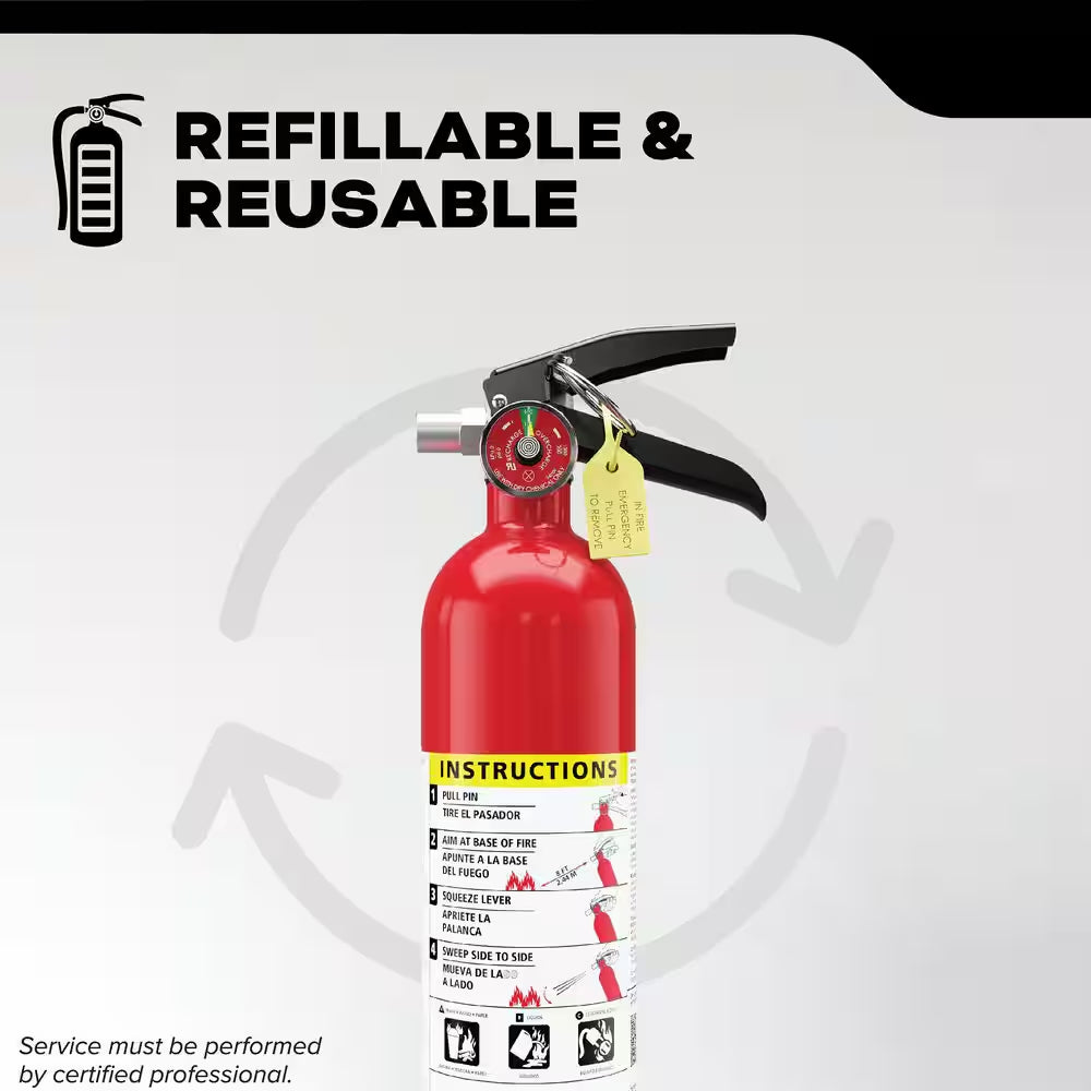 Pro 210 Rechargeable 2-A:10-B:C Class ABC 4 Lb. Fire Extinguisher 21030918