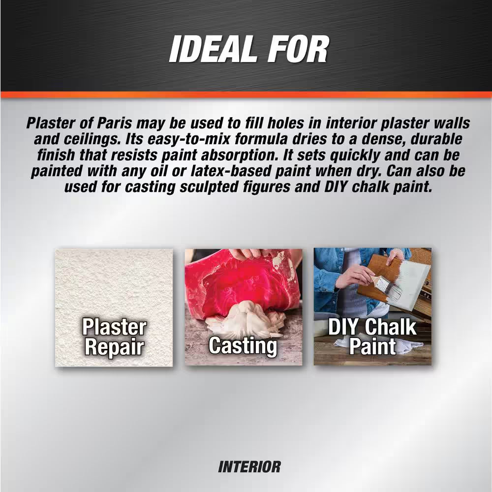 Plaster of Paris 4 Lbs. White Dry Mix