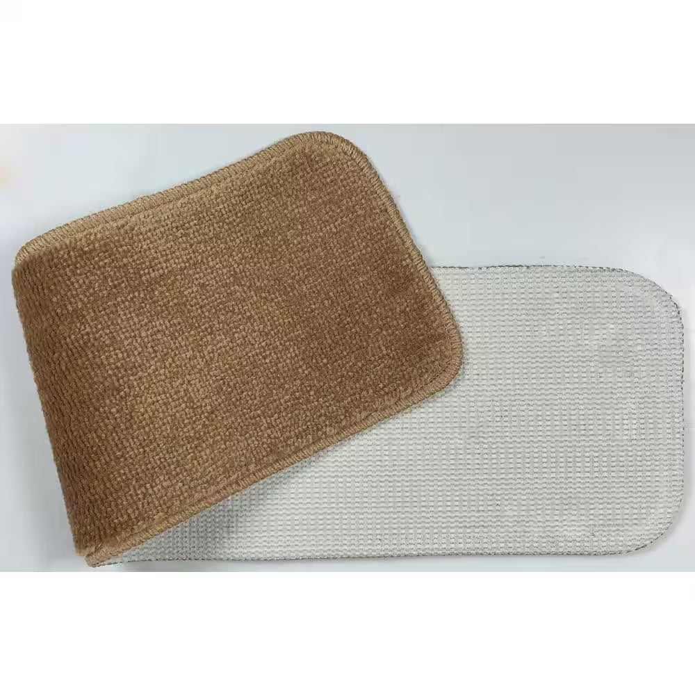 Comfy Collection Beige 8 ½ Inch X 30 Inch Indoor Carpet Stair Treads Slip Resistant Backing (Set of 13)