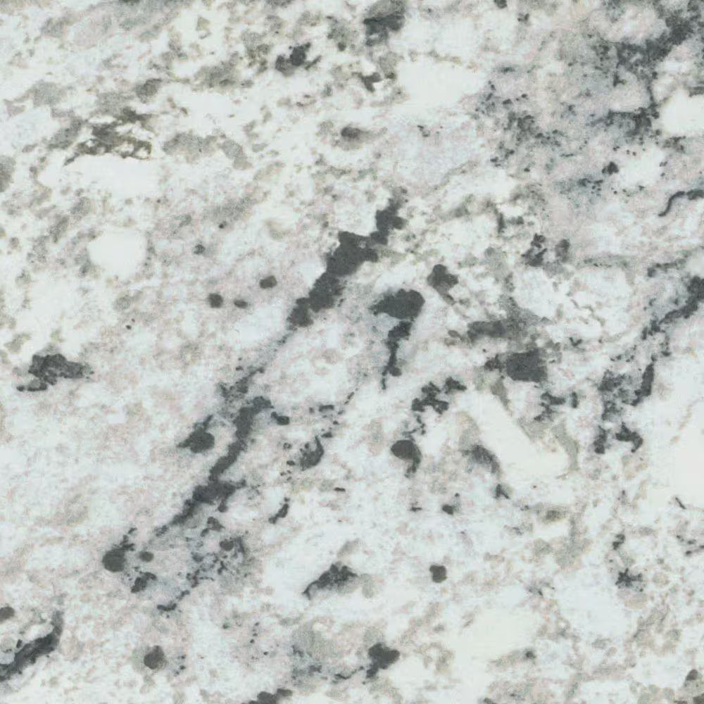 4 Ft. X 8 Ft. Laminate Sheet in White Ice Granite with Matte Finish