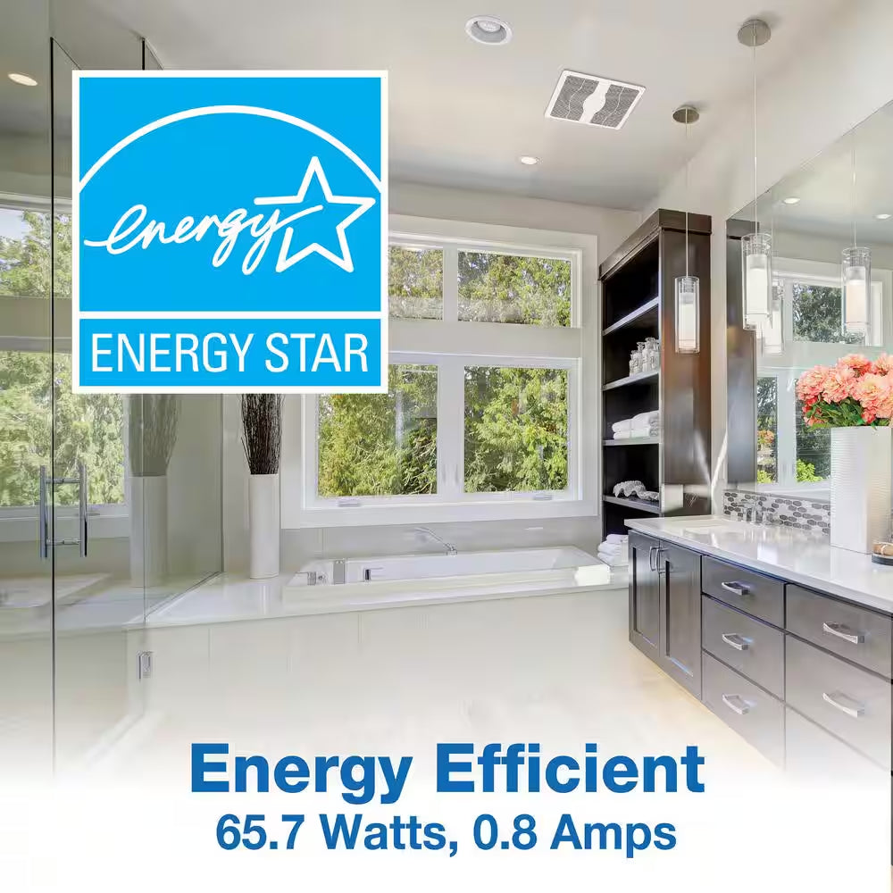 ENERGY STAR Certified Quiet 280 CFM Ceiling Bathroom Exhaust Fan