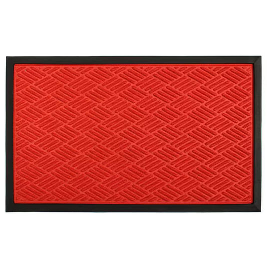 Patterned Orange 24 In. X 36 In. Rubber Non-Slip Indoor Outdoor Doormat