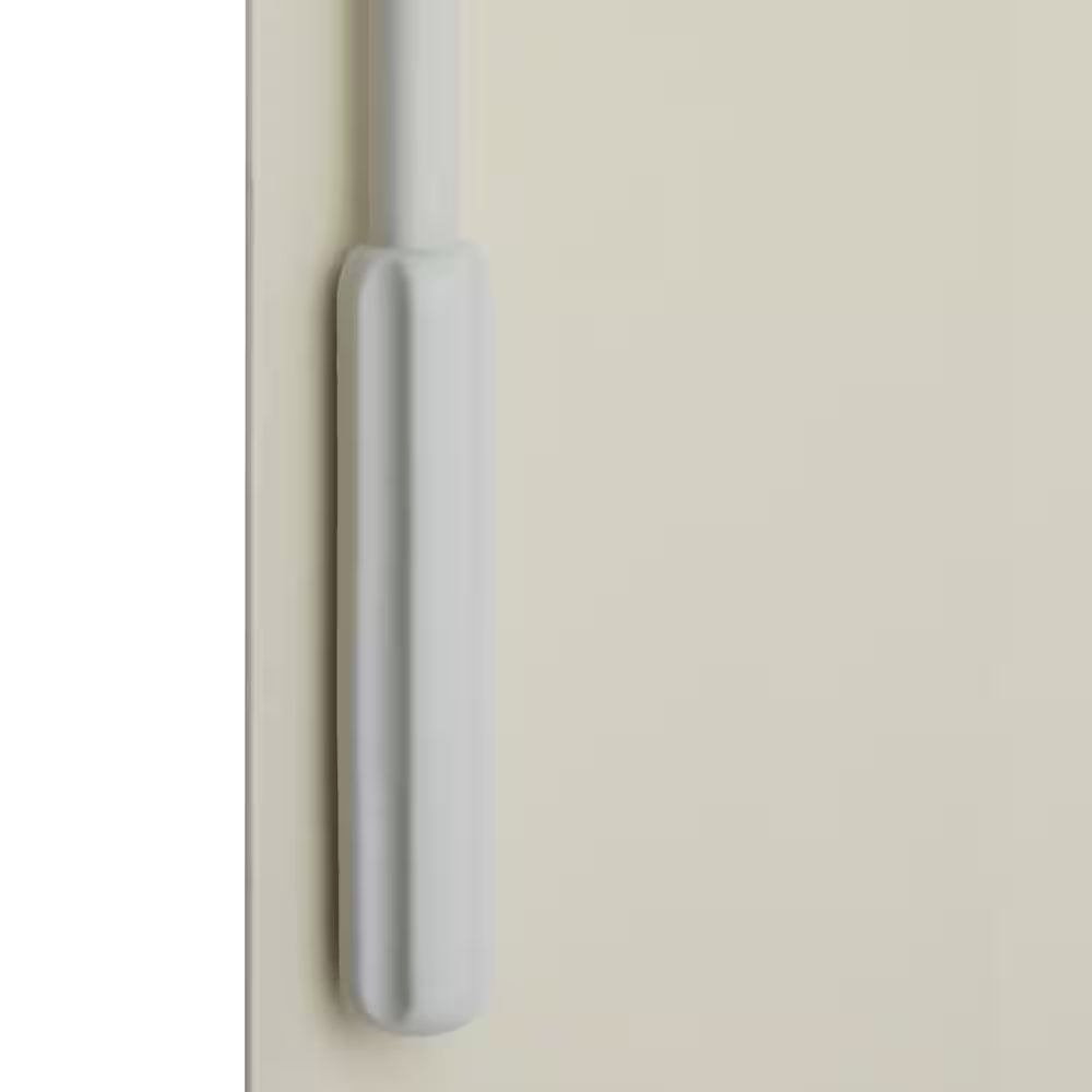 Alabaster Cordless Room Darkening Vertical Blinds for Sliding Doors Kit with 3.5 In. Slats - 78 In. W X 84 In. L