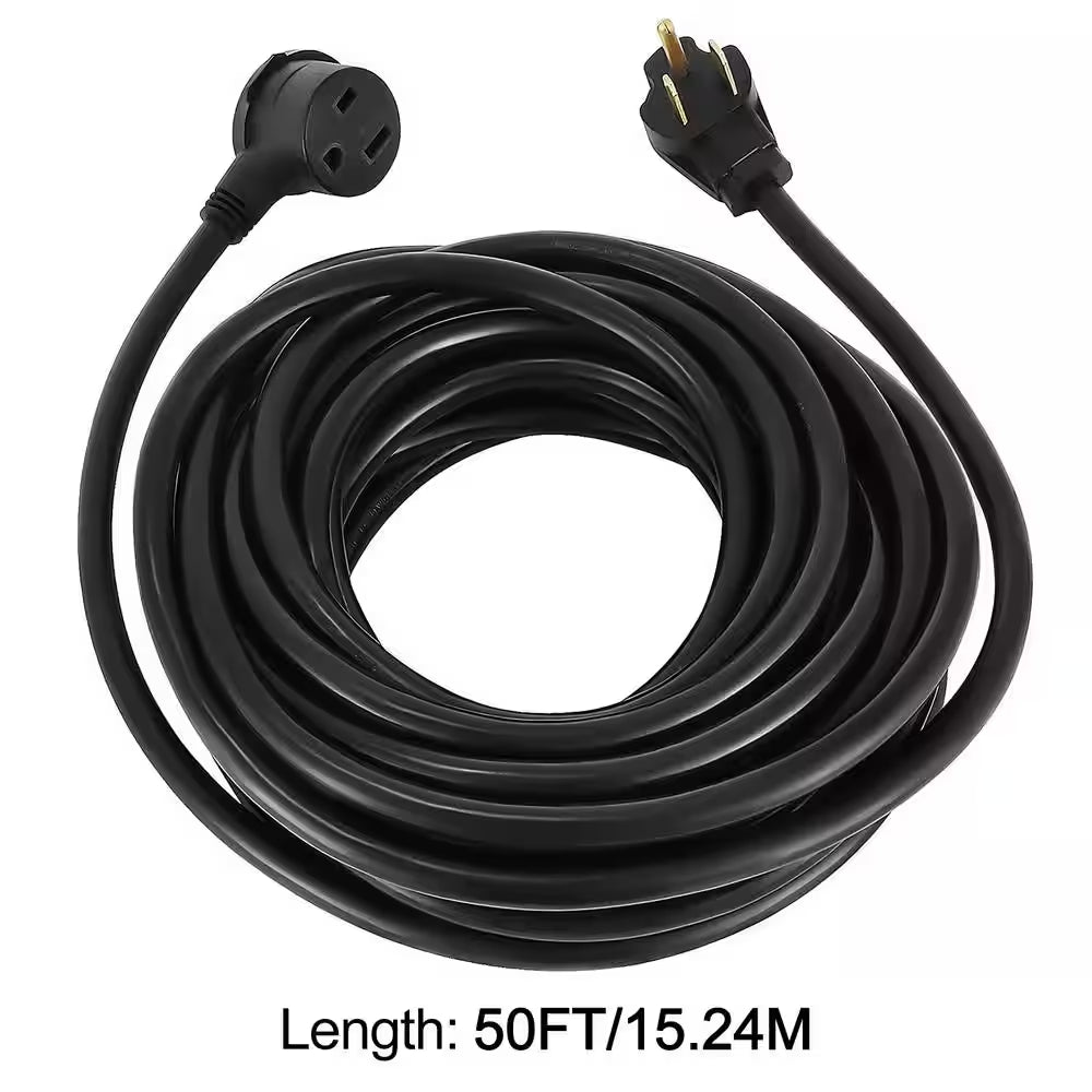 50 Ft. Heavy-Duty Outdoor 30 Amp 250-Volt Power Extension Generator Extension Cord for Welding Machines ETL Approved