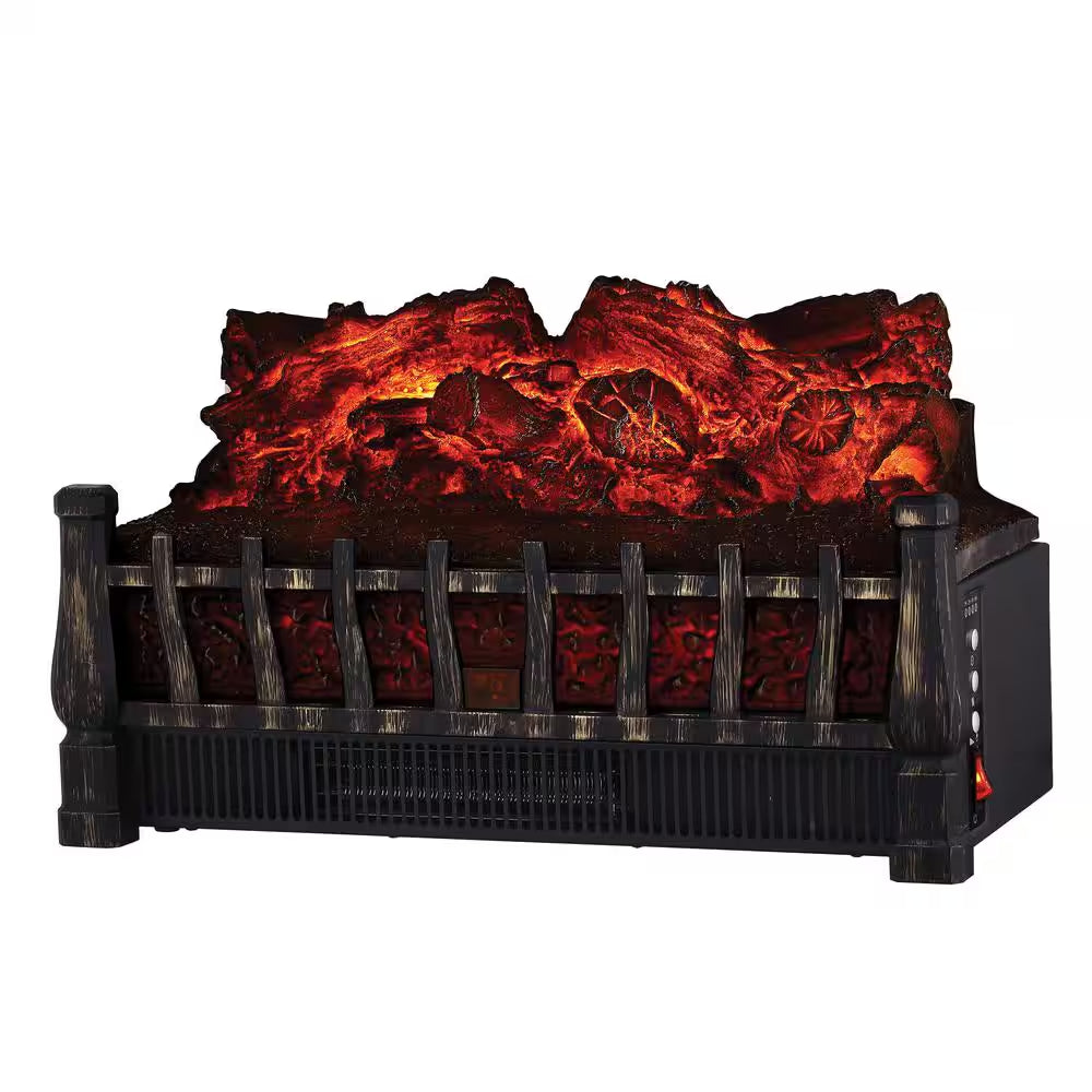 20 In. H Electric Fireplace Log Set with LED Technology and Remote Control