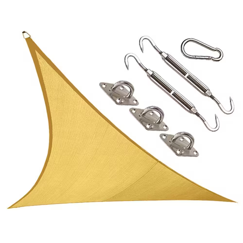 Coolhaven 12 Ft. X 12 Ft. Sahara Triangle Shade Sail with Kit