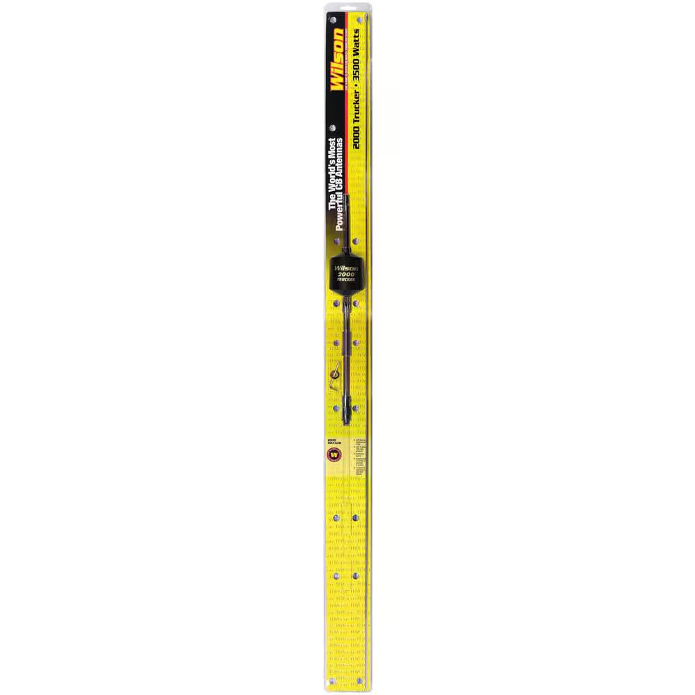 T2000 Series Mobile CB Trucker Antenna in Black with 10 In. Shaft