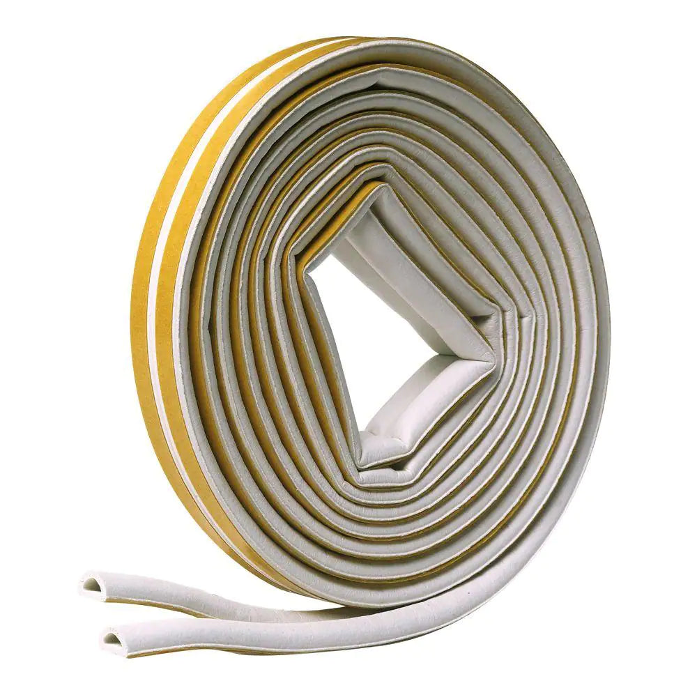 5/16 In. X 1/4 In. X 17 Ft. White D-Center EPDM Medium Gap Weatherseal Tape