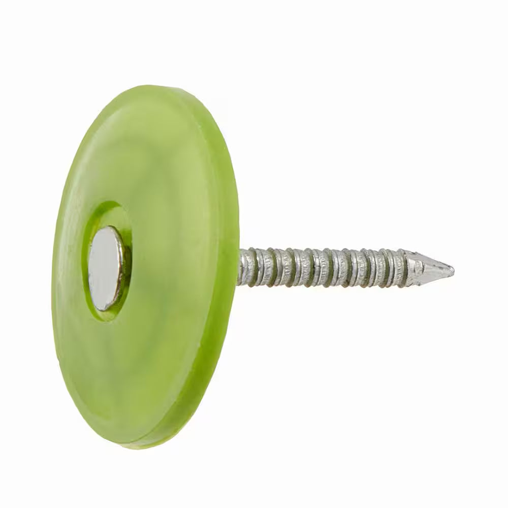 1 In. X 12D Electro-Galvanized Plastic Cap Non-Collated Roofing Nails 8.2 Lbs. (2296-Count)