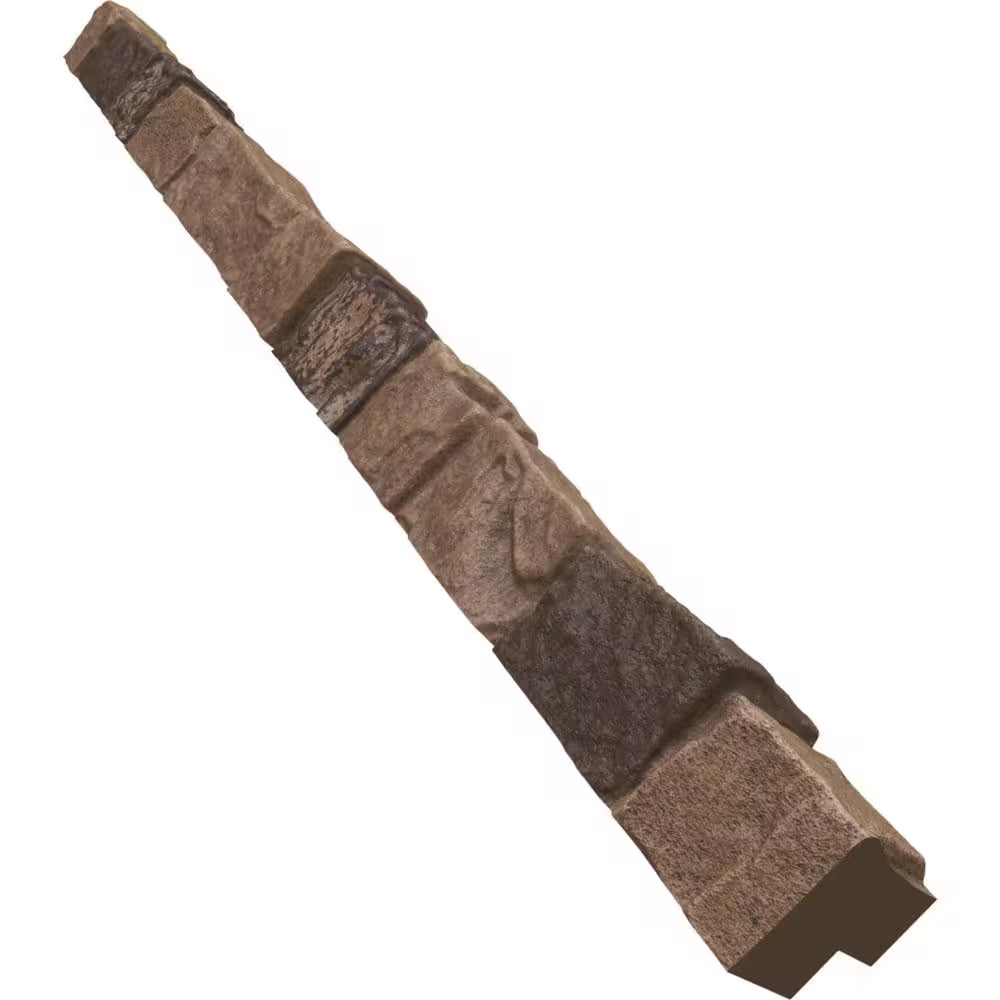 3 In. X 48 In. Universal outside Corner for Stonewall Faux Stone Siding Panels