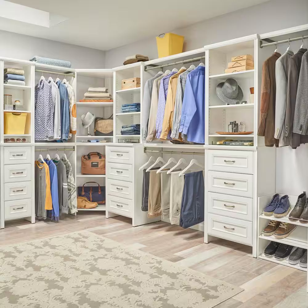 Impressions 3-Shelf White Shoe Organizer