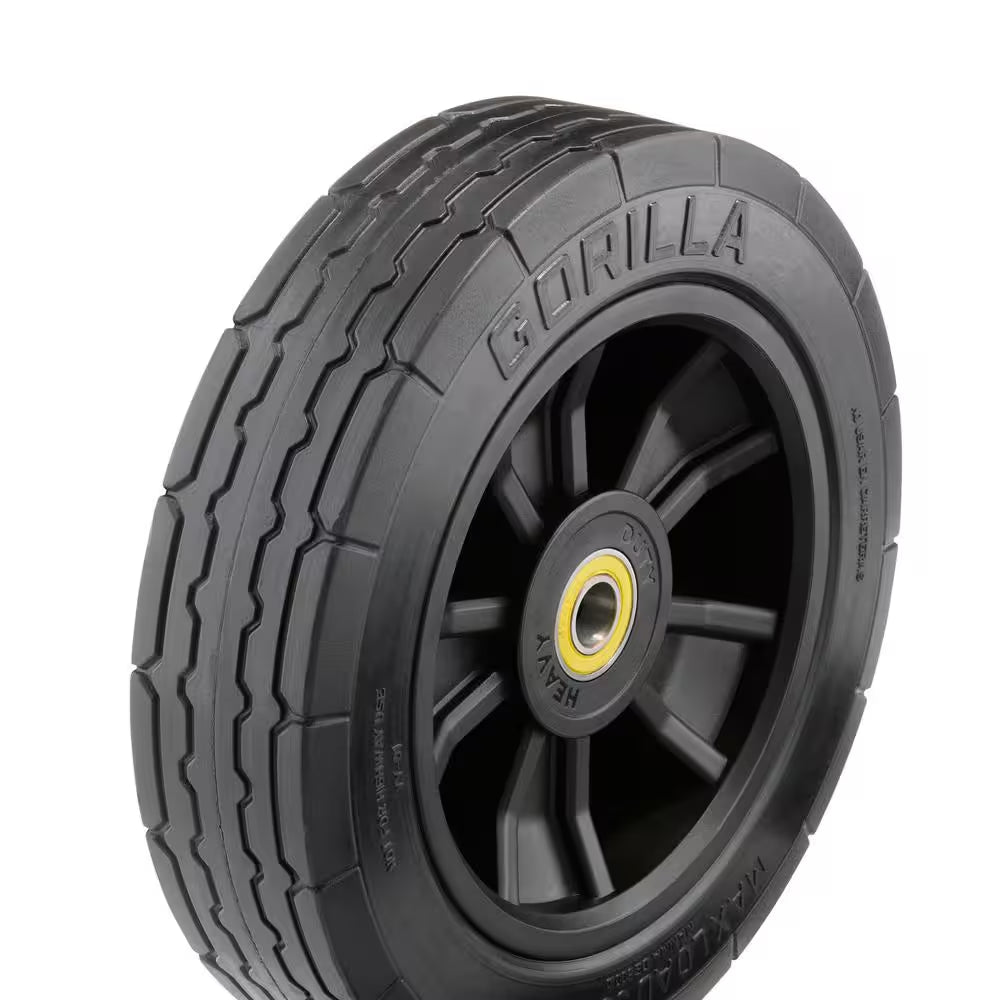 10 In. Heavy-Duty No-Flat Hand Truck Replacement Tire