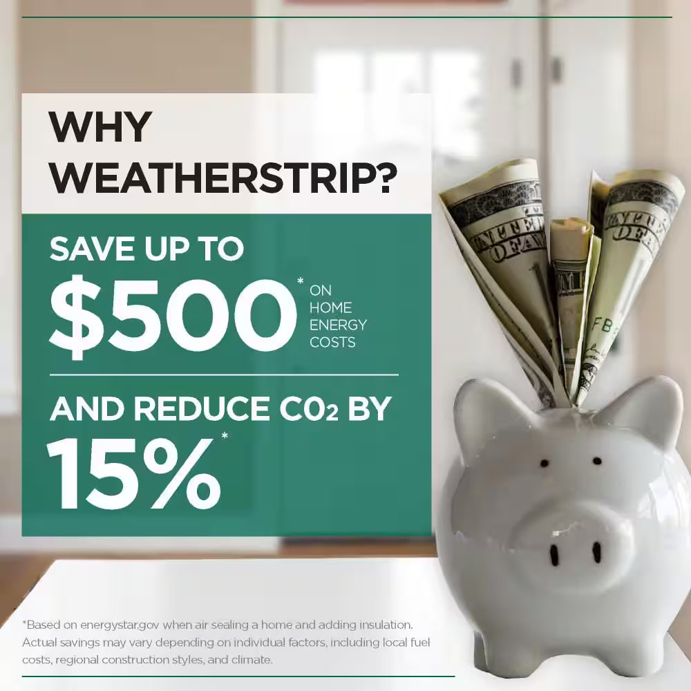 36 In. Satin Nickel Aluminum and Vinyl Heavy-Duty Screw-On Door Sweep