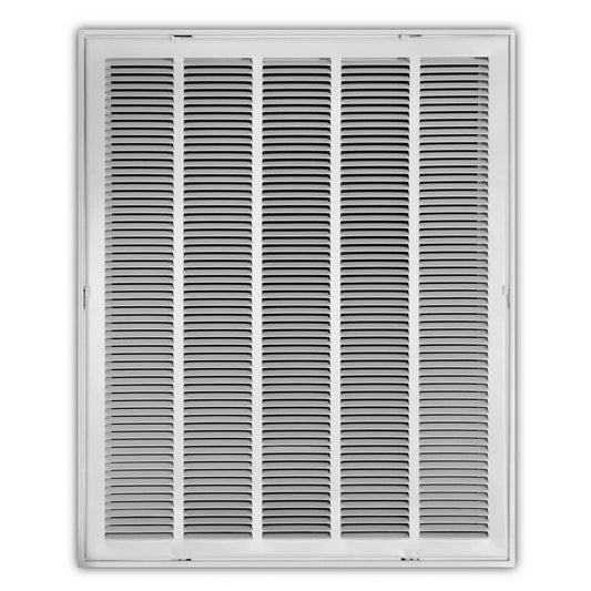 24 In. X 30 In. Steel Return Air Filter Grille in White