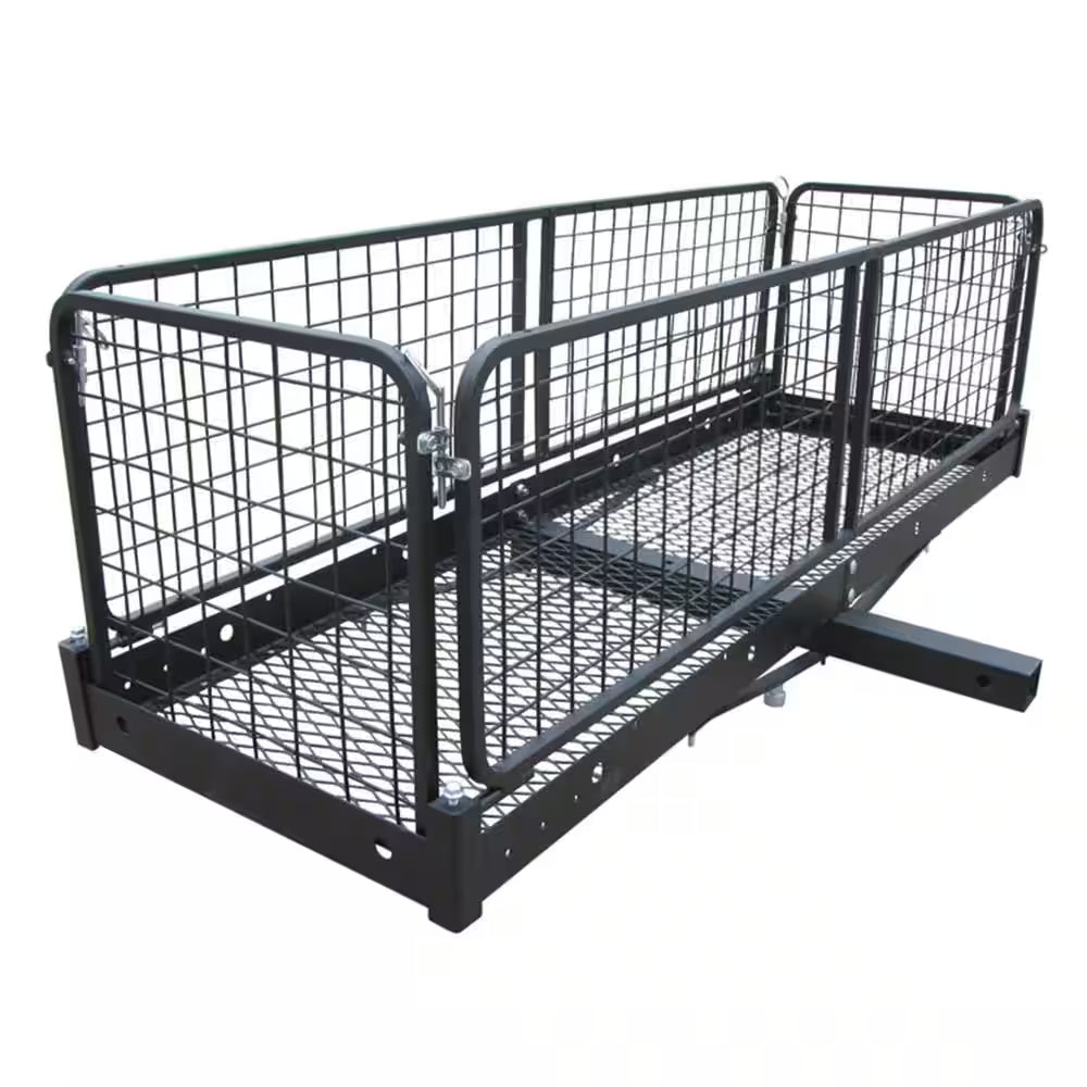 500 Lb. Capacity 60 In. X 20 In. Steel Folding Hitch Cargo Carrier for 2 In. Receiver