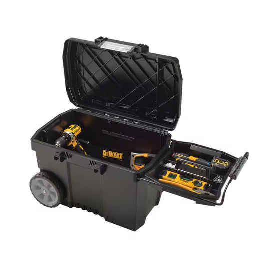 25 In. W 15 Gal. Polypropylene Rolling Tool Box