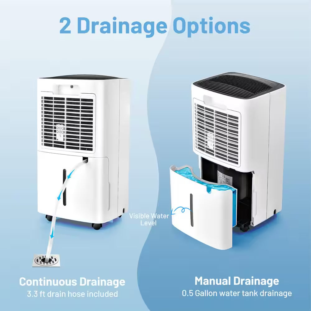 24-Pints 1500 Sq. Ft. Portable Dehumidifier for Medium to Large Spaces