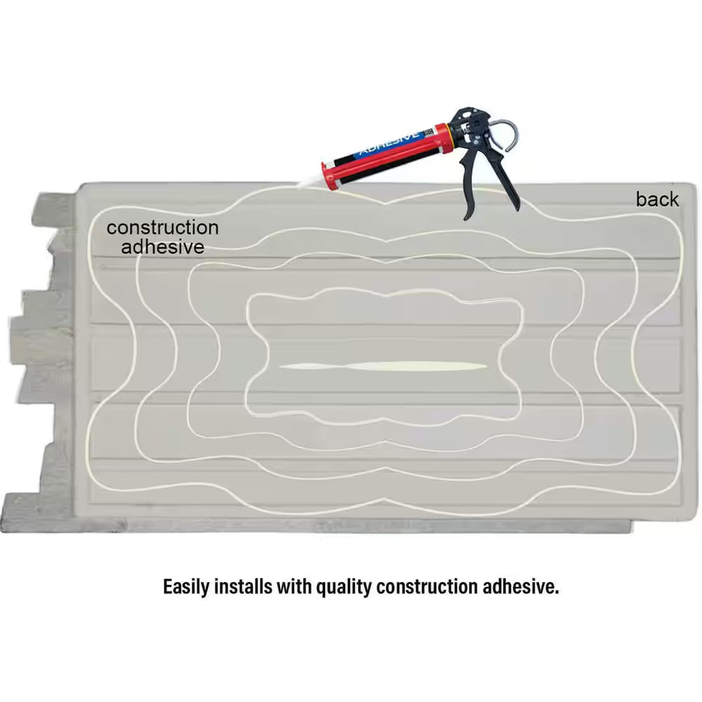 48-5/8 In. X 24-3/4 In. Cascade Stacked Stone, Stonewall Faux Stone Siding Panel