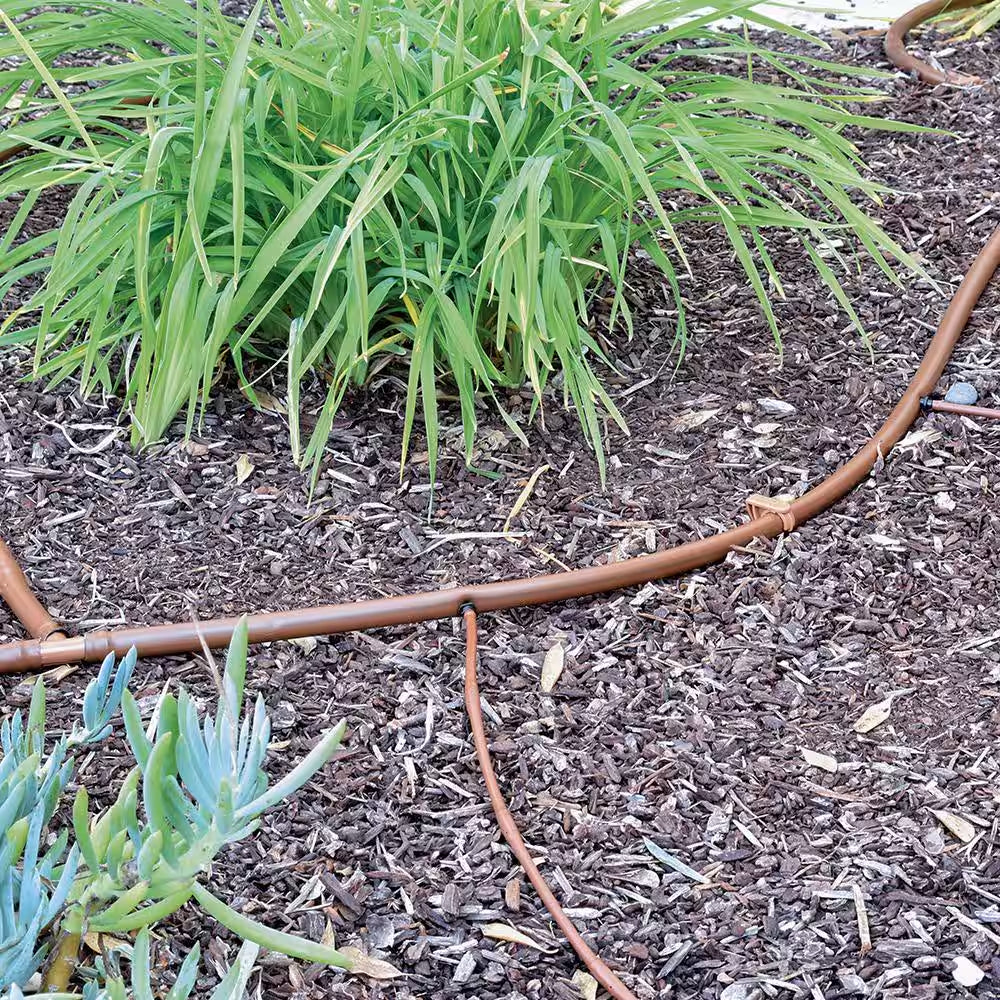 1/2 In. (0.600 In. I.D. X 0.700 In. O.D.) X 100 Ft. Brown Blank Poly Tubing for Drip Irrigation