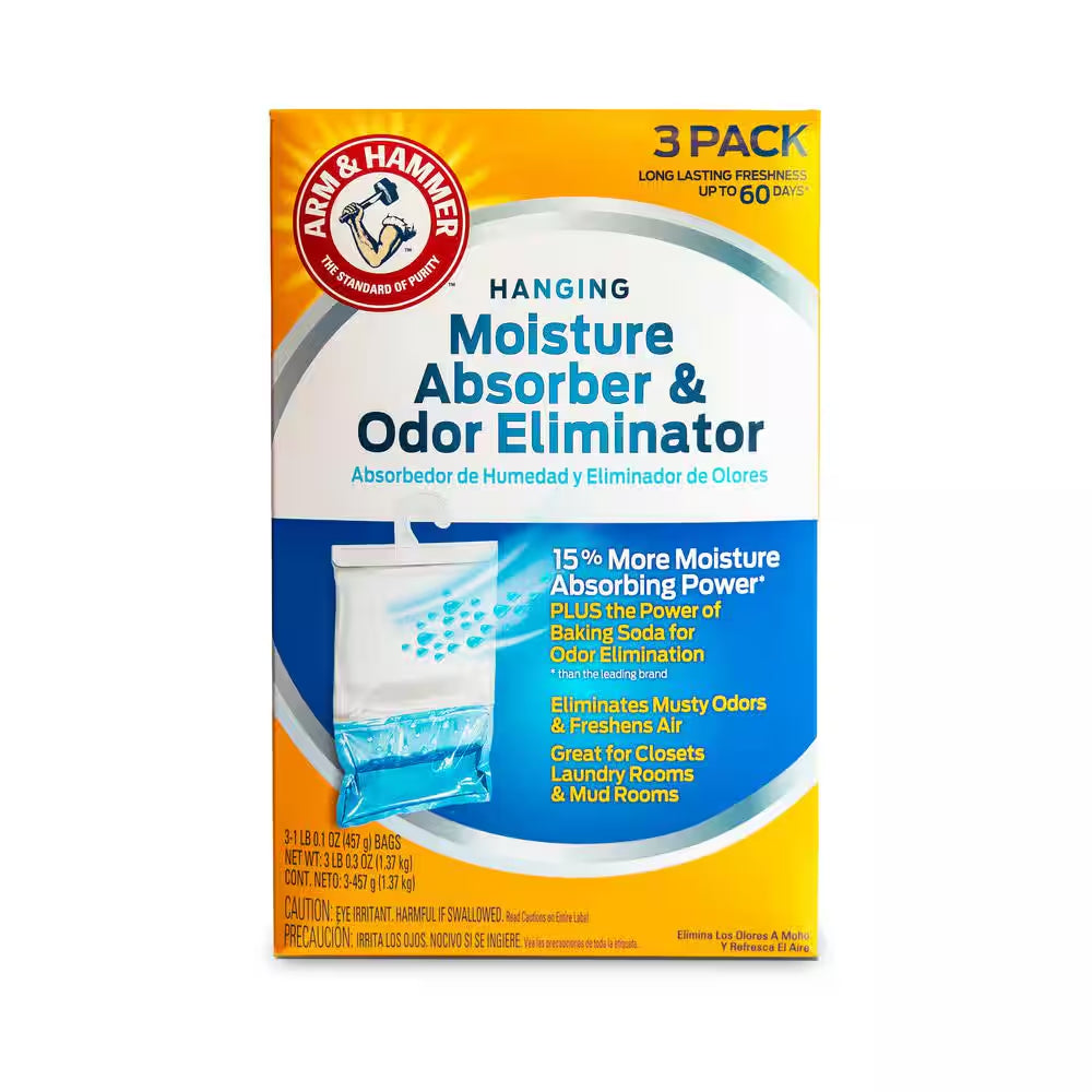 16 Oz. Hanging Moisture Absorber (3-Pack), Fragrance Free