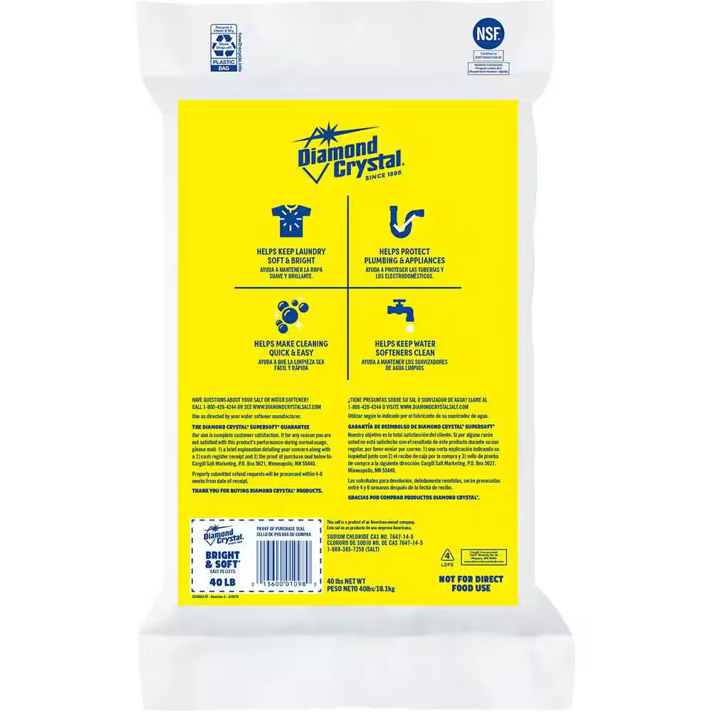 40 Lbs. Bright and Soft Water Softener Salt Pellets