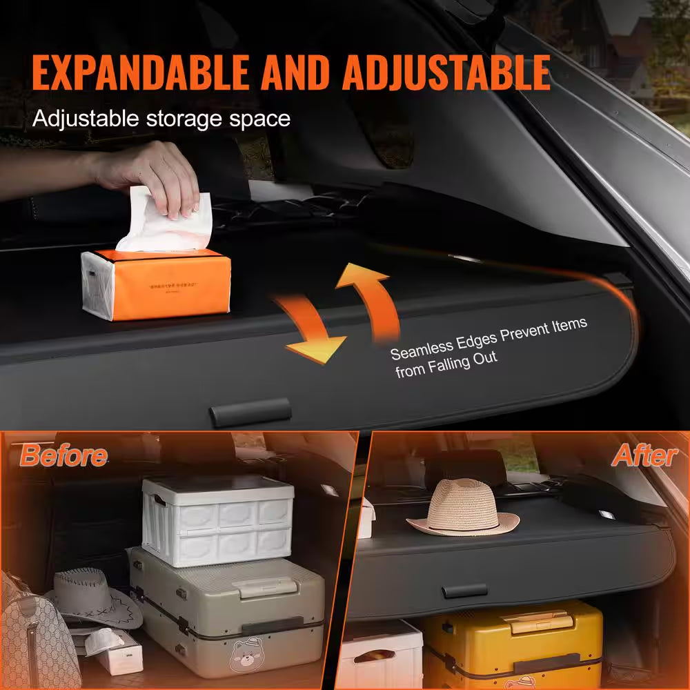 Retractable Cargo Cover for Honda, Upgraded Waterproof Trunk Cover Security Shield Shade for Honda CRV 2023-2024