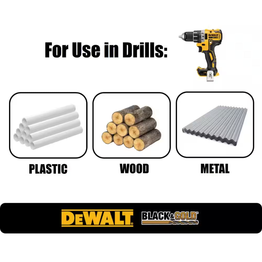 Black and Gold Drill Bit Set (29-Piece)