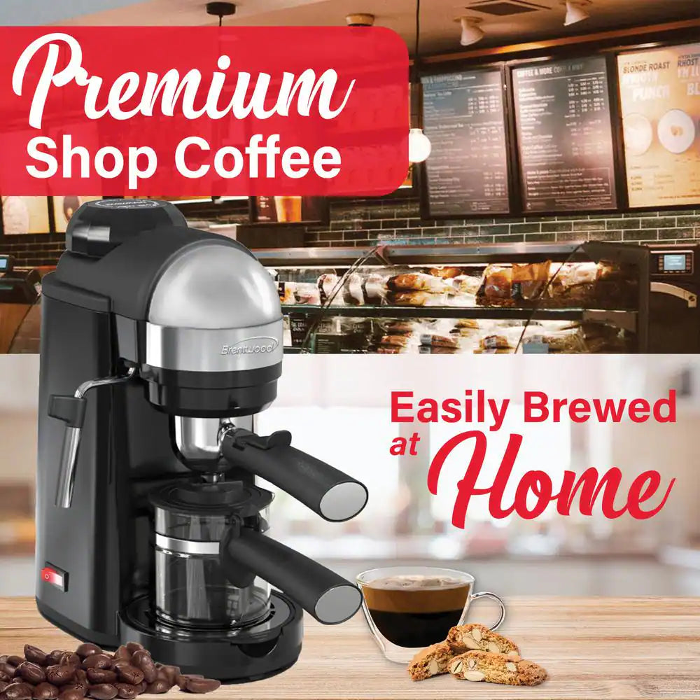 GA-135BK Espresso and Cappuccino Maker in Black
