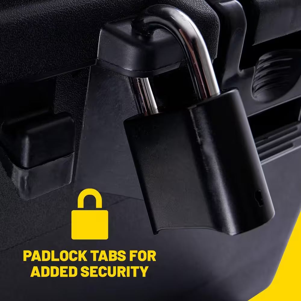 27-Gal. Hinged Storage Box in Black