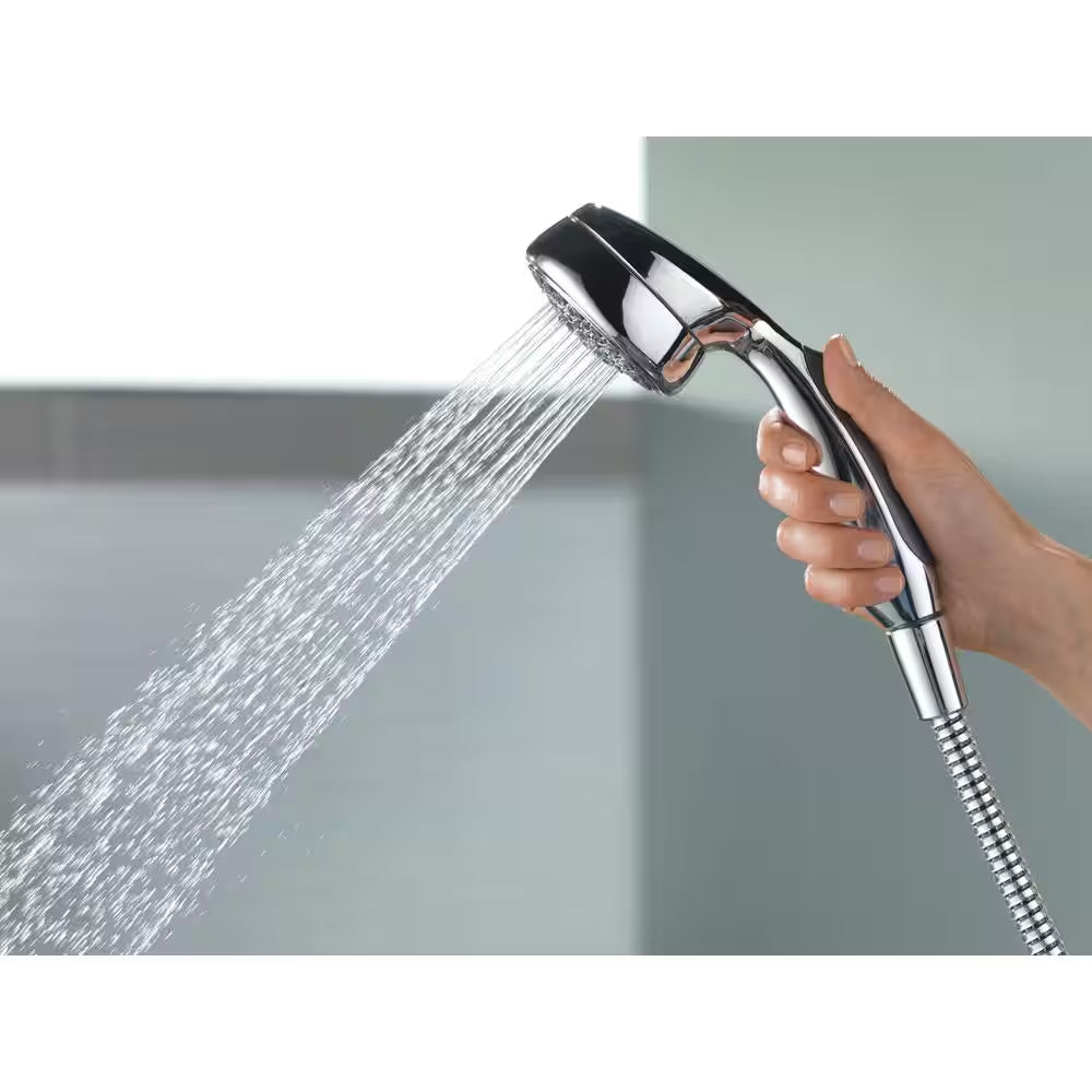 7-Spray Wall Mount Handheld Shower Head 1.8 GPM in Chrome