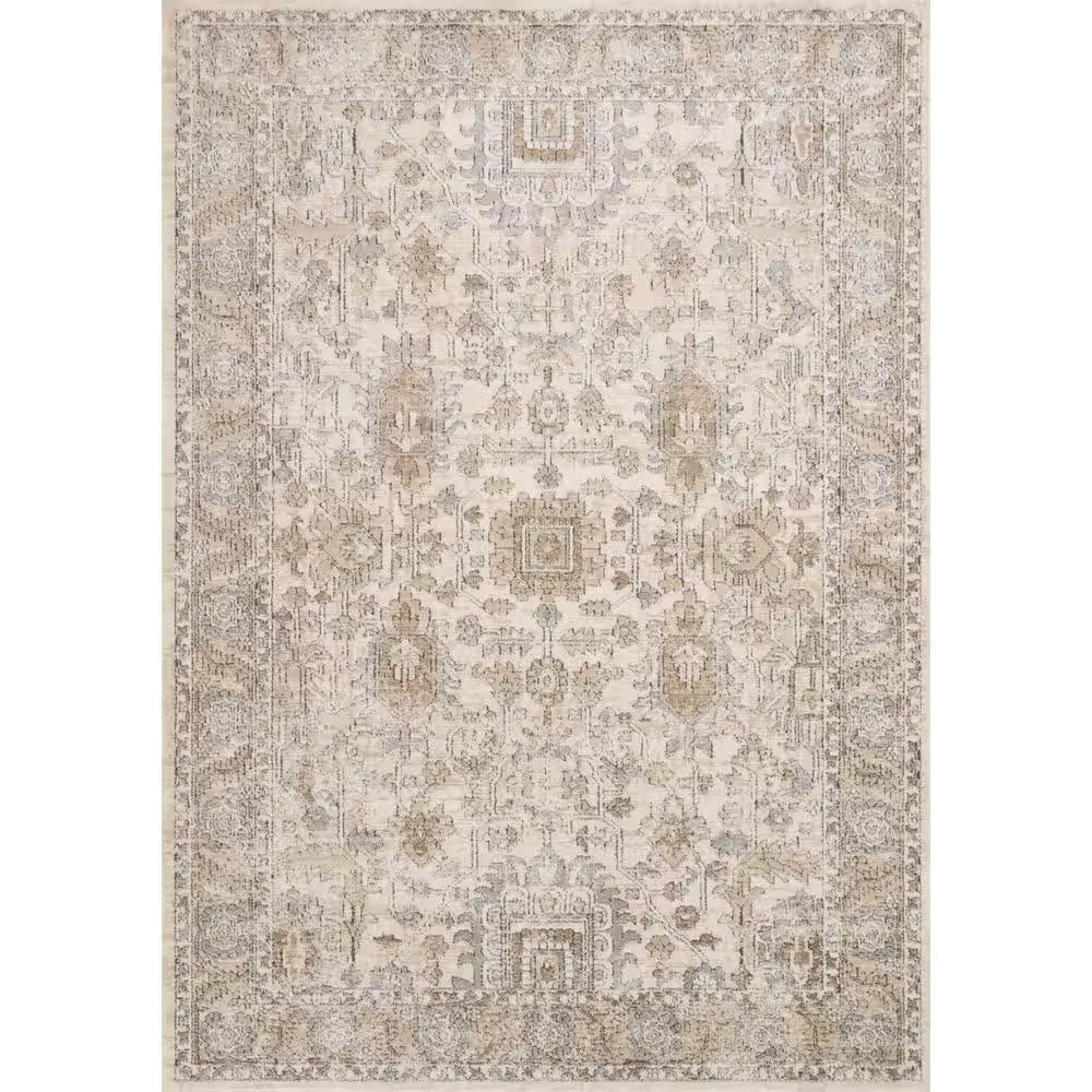 Teagan Ivory/Sand 5 Ft. 3 In. X 7 Ft. 6 In. Traditional Area Rug