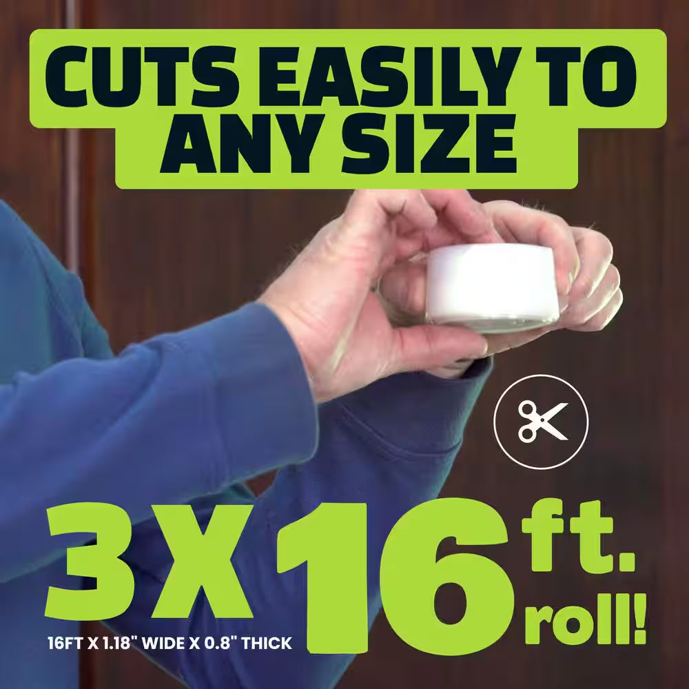 Alien Seal 1.4 In. X 49 Ft. Transparent Anti-Draft Adhesive Instant Insulation Seal Tape (3-Pack)