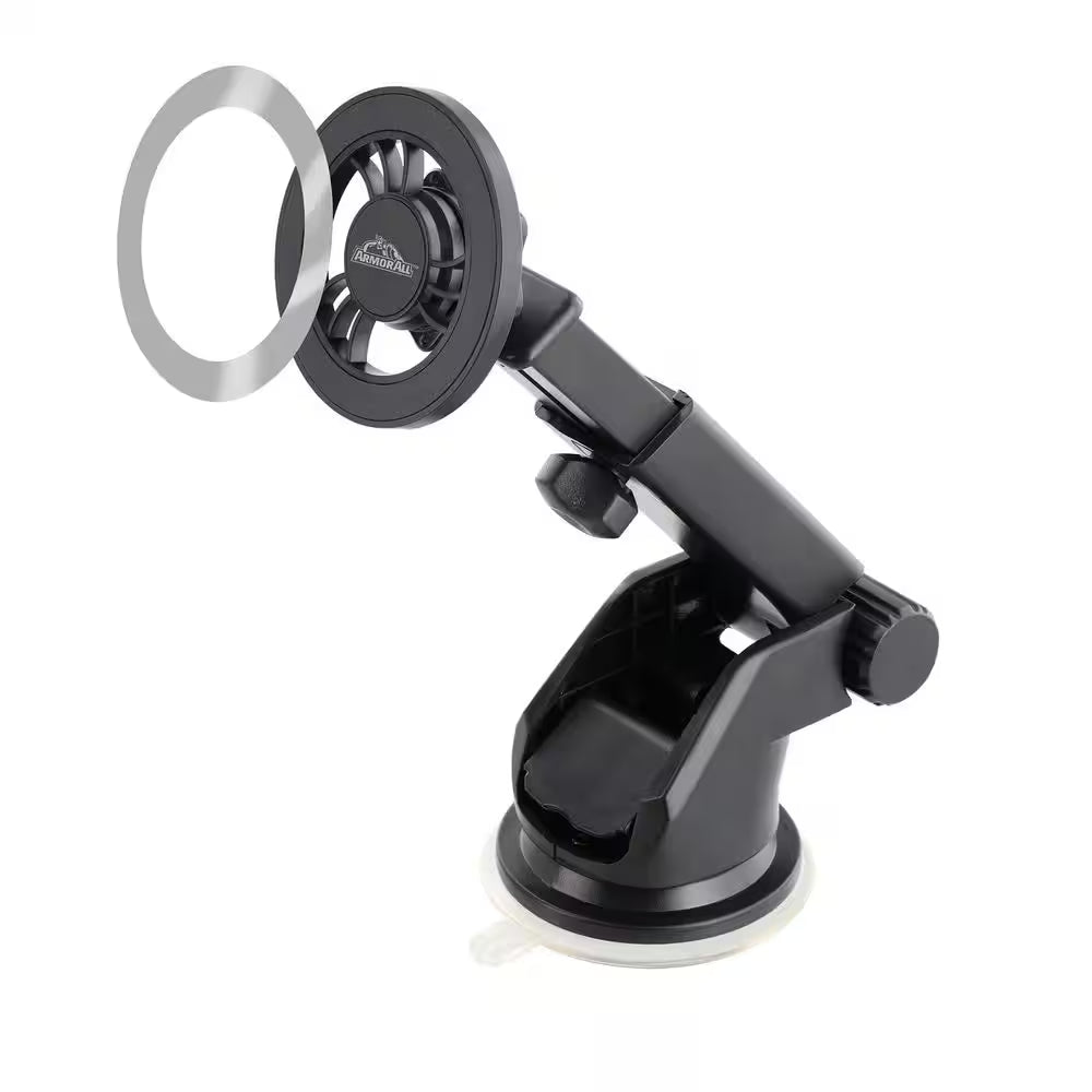 Magnetic Phone Mount for Car, Dashboard and Windshield Phone Holder with Industrial Suction Cup for Magsafe Phones