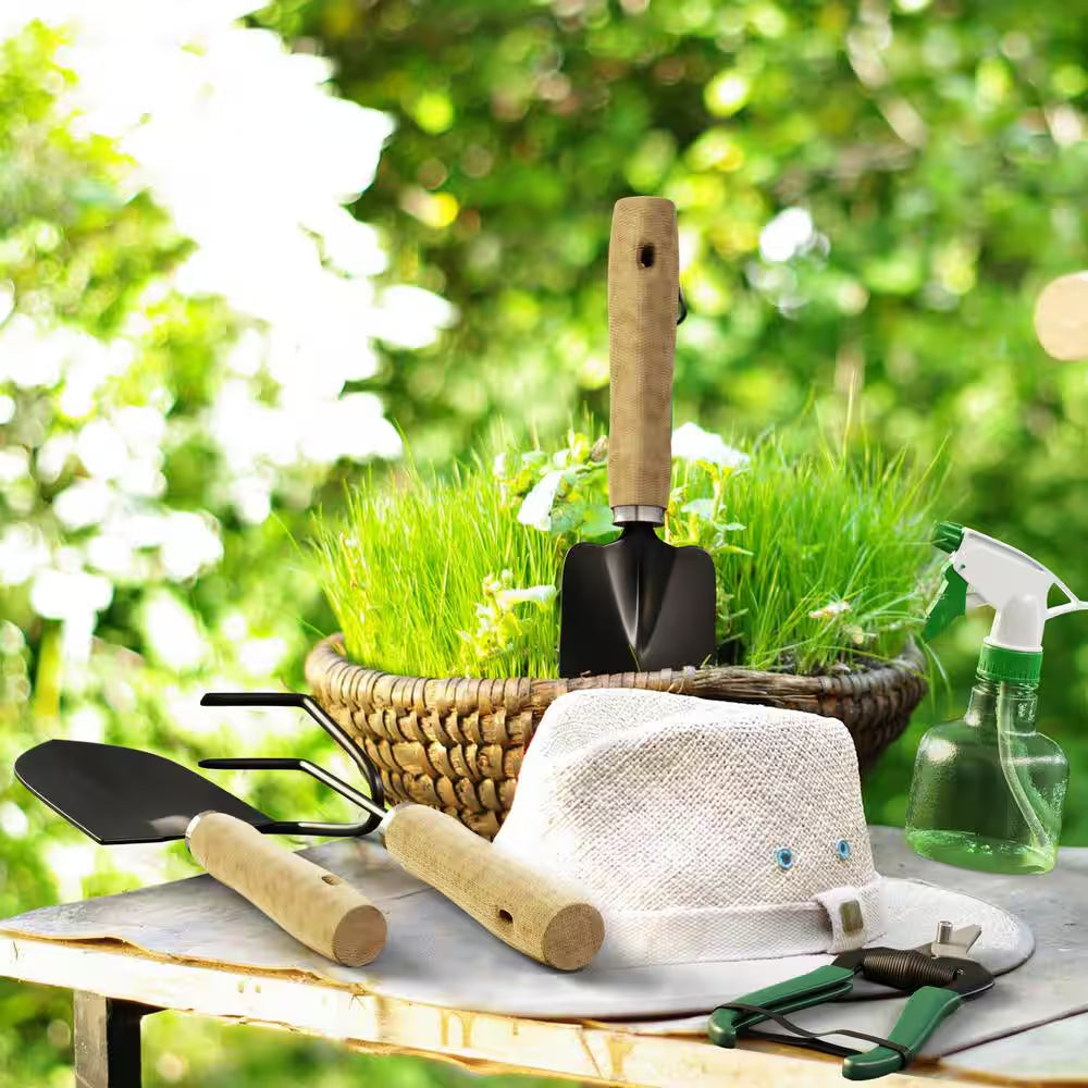 8.25 In. Garden Tool and Tote Set (8-Piece)