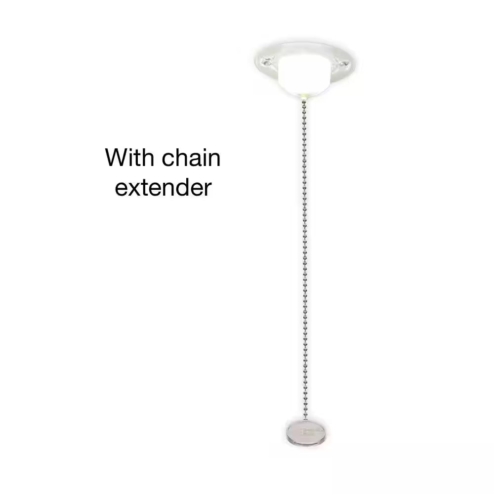 5 In. Closet Light with Pull Chain Utility Light Lampholder LED Flush Mount 650 Lumens 7W Bright White 4000K